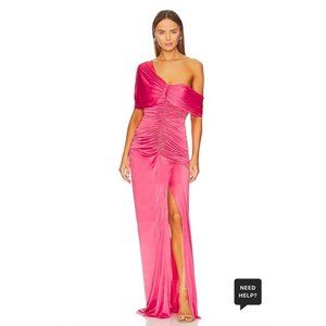 YAURA Tiara Dress Pink Off Shoulder